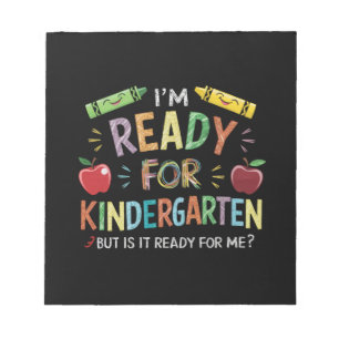 Kids First Day Of Kindergarten Fun Back To Schoo Notepad