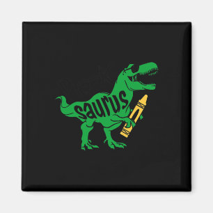 Kids First Day of Pre K Saurus Trex Girls Boys Kin Magnet