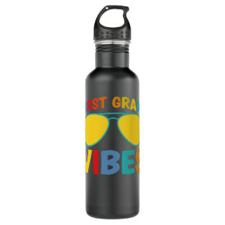 Kids First Day of School 1st Grade Vibes Boys Firs 710 Ml Water Bottle