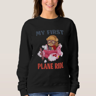 Kids First Time Flying My First Airplane Ride Boy Sweatshirt