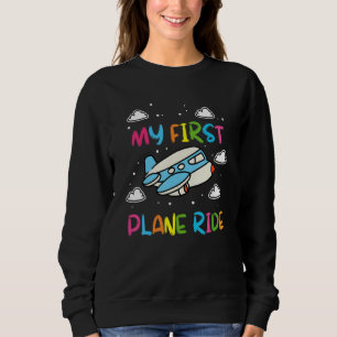 Kids First Time Flying My First Airplane Ride Boys Sweatshirt