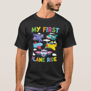 Kids First Time Flying My First Airplane Ride Boys T-Shirt