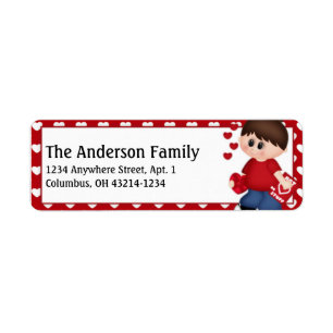 Kid's First Valentine's Day Address Labels d2