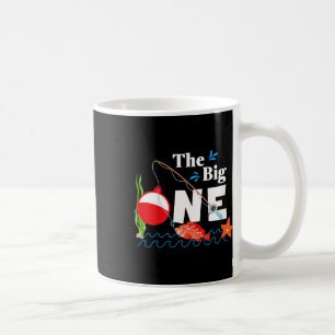 Kids Fishing The Big One Year 1st First Birthday L Coffee Mug