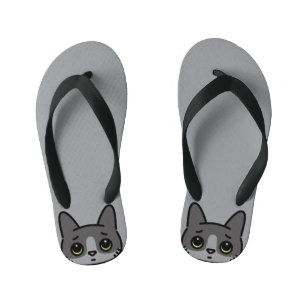Kids Flip Flops Personalized Dog Lover Gift