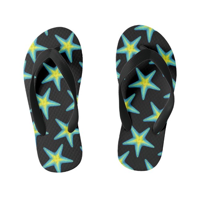 Kids Flip Flops-Starfish Kid's Flip Flops (Footbed)