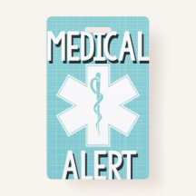 Kids Food Allergy Medical Alert Tag - Badge
