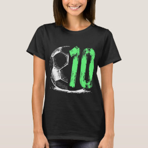 Kids Football 10 years old boy birthday party  T-Shirt