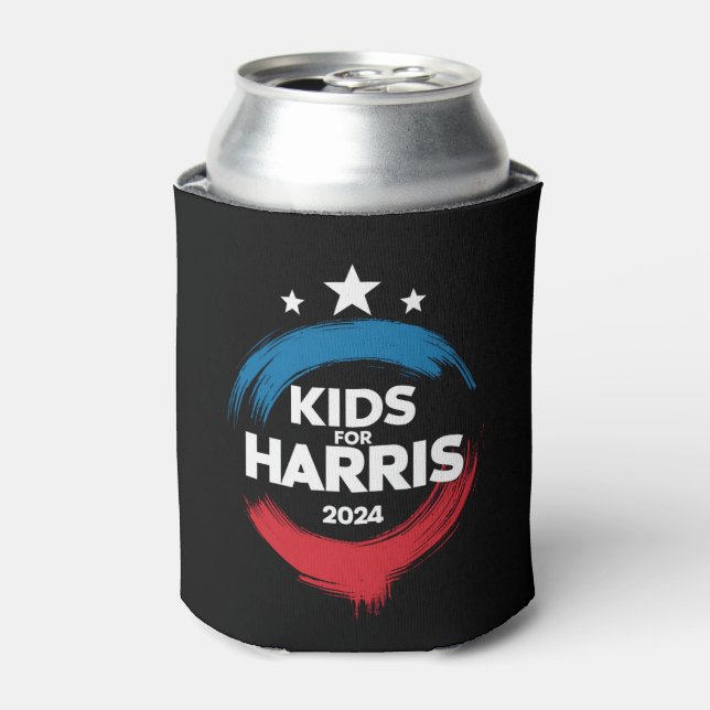 Kids For Harris President Kids Love Kamala Harris Can Cooler (Can Front)
