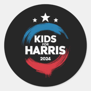 Kids For Harris President Kids Love Kamala Harris Classic Round Sticker