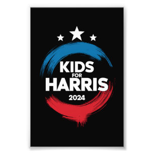 Kids For Harris President Kids Love Kamala Harris Photo Print