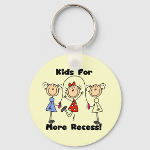 Kids For More Recess Keychain