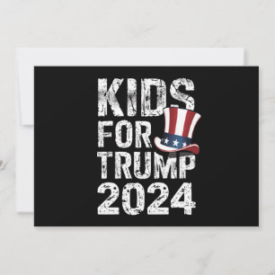 Kids For Trump USA Election 2024 Invitation