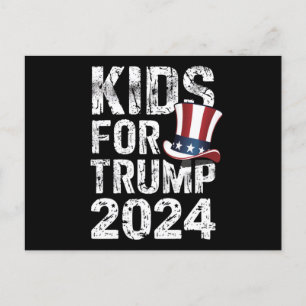 Kids For Trump USA Election 2024 Postcard