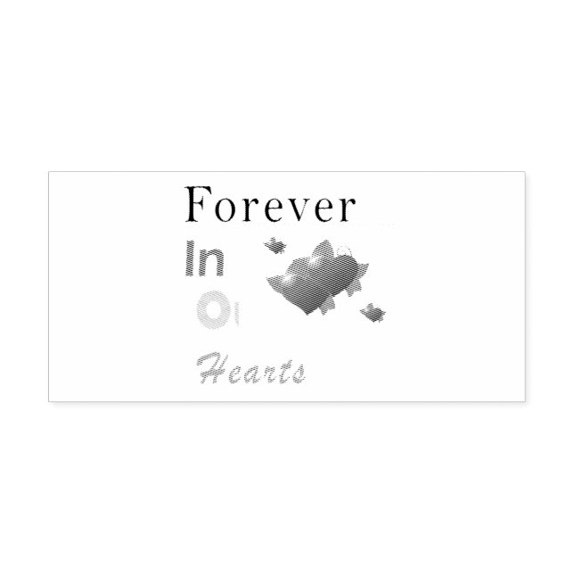 Kids Forever In Our Hearts Self-inking Stamp (Design)