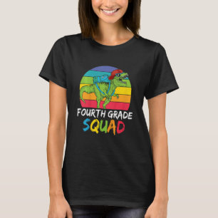 Kids Fourth Grade Squad First Day Of 4th Grade Bac T-Shirt