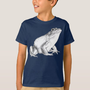 Kid's Frog T-shirt Bullfrog Art T-shirt Cool Frog