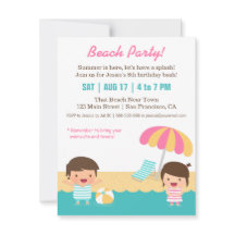 Kids Fun Beach Birthday Party