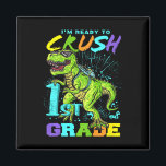 Kids Fun First Grade T-rex Tee  Magnet<br><div class="desc">Kids Fun First Grade T-rex Tee</div>