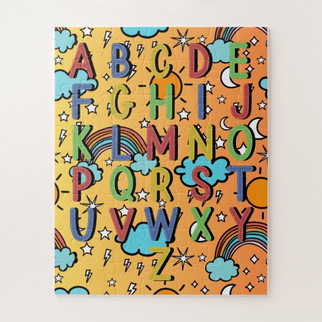 Kids Fun Game Colourful Alphabet   Jigsaw Puzzle (Vertical)