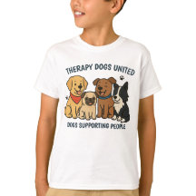 Kids Fun TDU Dogs Support People T-Shirt