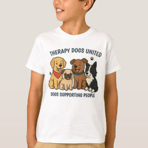 Kids Fun TDU Dogs Support People T-Shirt