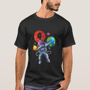 Kids Funny 4 Years Old 4Th Birthday Dabbing Astron T-Shirt