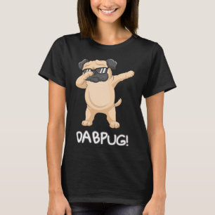 Kids Funny Dabbing pug Gift dog sunglasses Dabpug  T-Shirt