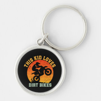 Kids Funny Dirt Bike Keychain