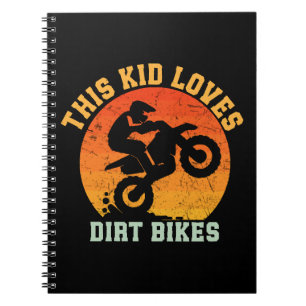 Kids Funny Dirt Bike Notebook