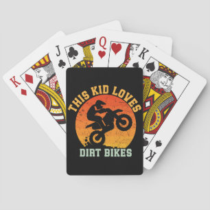 Kids Funny Dirt Bike Playing Cards