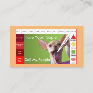 Kids Funny dog educative game Business Card