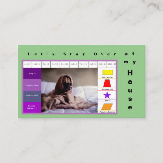 Kids Funny dog educative game Business Card
