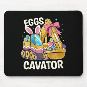 Kids Funny Easter Shirt Eggs Cavator Easter Bysket Mouse Pad