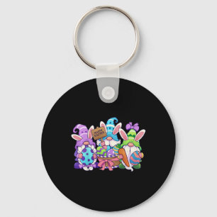 Kids Funny Easter Shirt Happy Easter Gnomes Easter Keychain