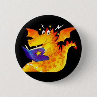 Kid's Funny Halloween Baby Dragon 2 Inch Round Button