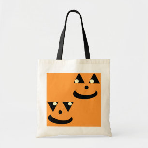 Kids Funny Halloween Pumpkin Faces Tote Bag