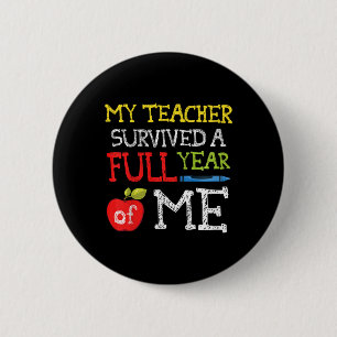 Kids Funny Last Day Of School For Boys Girls  2 Inch Round Button