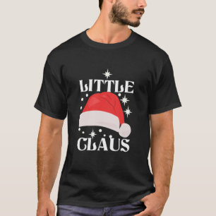 Kids Funny Little Claus Christmas Matching Couple T-Shirt