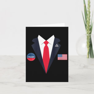 Kids Funny Trump Halloween Costume Usa President K Card