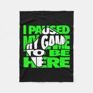 Kids Funny Video Games Saying For Gamer  Fleece Blanket