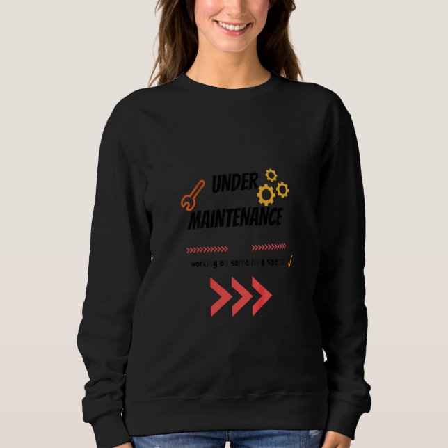 Kids Funny Working On Something Special Quote Spec Sweatshirt (Front)