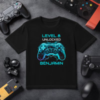 Kids Gamer Personalized Level Up Birthday