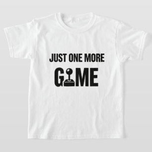 Kids Gamer T-Shirt – “Just One More Game” 