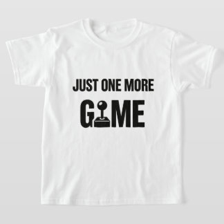 Kids Gamer T-Shirt – “Just One More Game” 