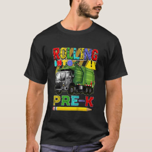 Kids Garbage Truck Back To School  Rolling Into Pr T-Shirt