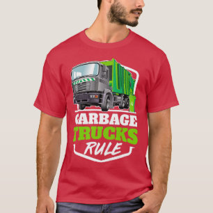 Kids Garbage Trucks Rule Garbage Trucks T-Shirt