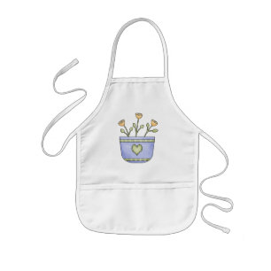Kids Gardening floral fun apron
