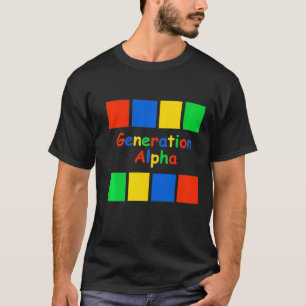 Kids Generation Alpha Coloured Blocks Premium  T-Shirt
