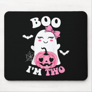 Kids Ghost Boo I'm Two Yr 2nd Birthday Kids Hallow Mouse Pad